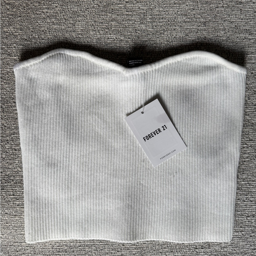 Forever 21 White Women's Tube Top
